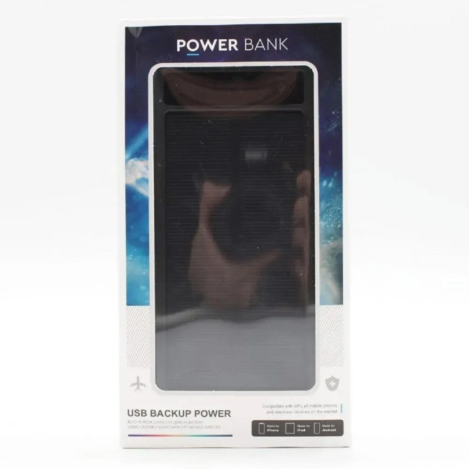 Павербанк універсальний на 50000 мАг 4 кабелі, з бездротовою зарядкою та сонячною панеллю Косов - изображение 6