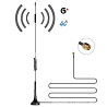 Антенна 680-2700 МГц 8 дБ, до 30 Вт, 2G 3G 4G LTE, 32 см, RG 174 1 м, SMA-male. Смотрите графики КСВ Дніпро