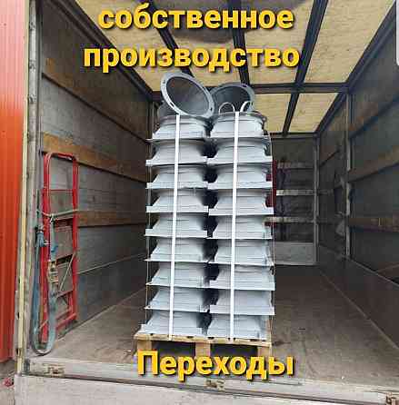 Патрубок переходный с квадрата на круг Киев