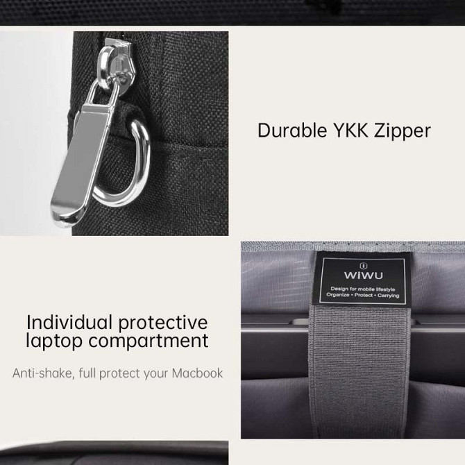 Сумка для ноутбука WIWU Minimalist Laptop II 15.6" Херсон - зображення 5