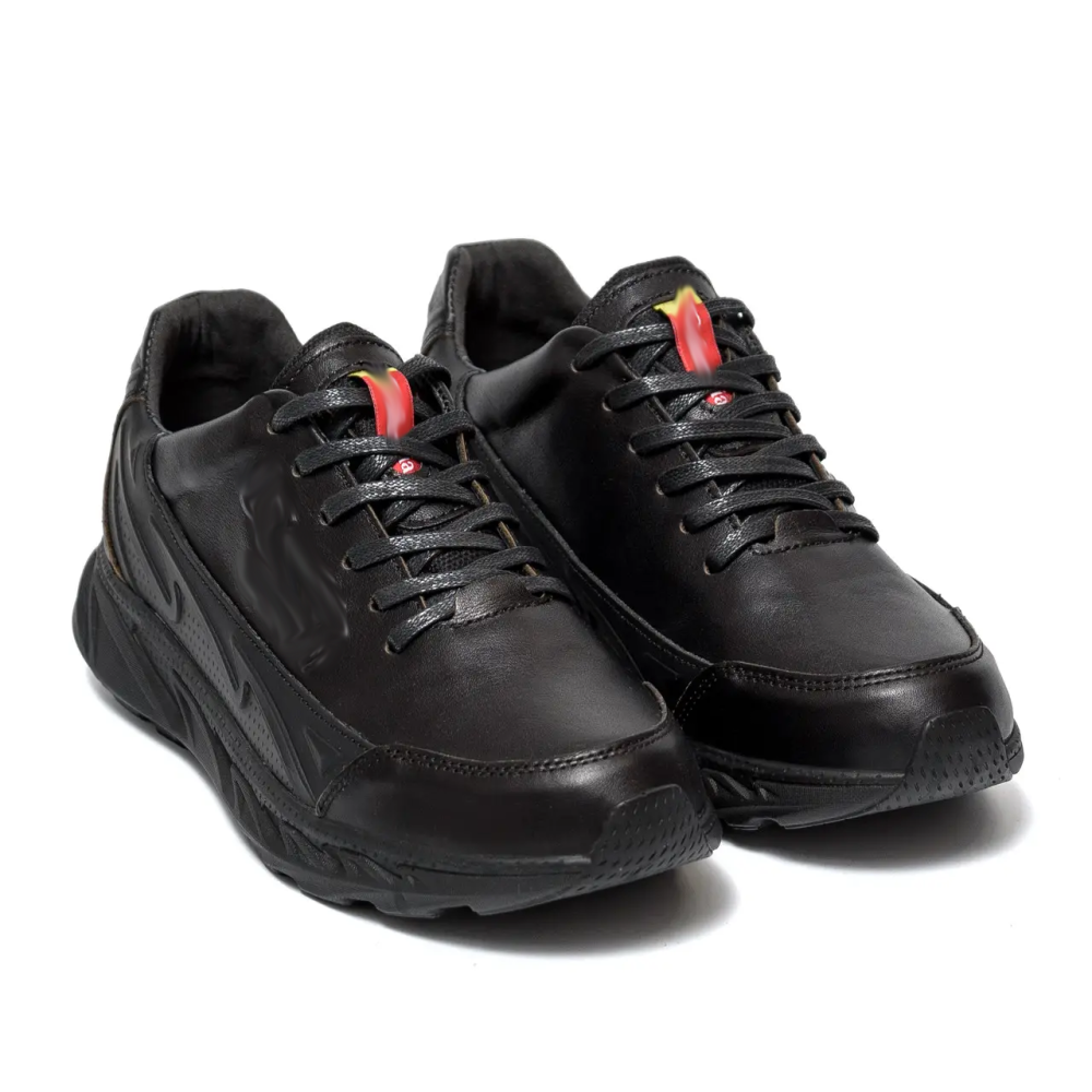 Мужские кожаные кроссовки Black Київ - зображення 3