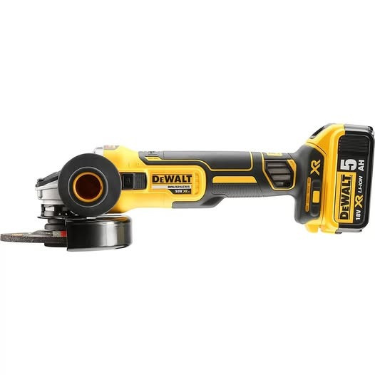 Шліфмашина кутова – болгарка акумуляторна безщіткова DeWALT DCG405N Вишнёвое - изображение 2