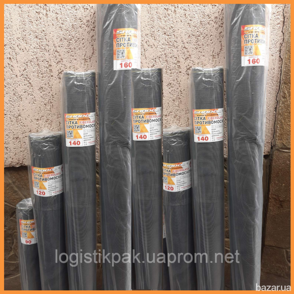 Сетка оконная от комаров 1.8х30 м FiberGlass (серая) Харьков - изображение 5