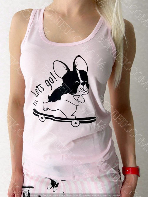 Комплект женской пижамы (майка и шорты) "Roksana" (12276) (арт. 1637) Кривий Ріг - зображення 3