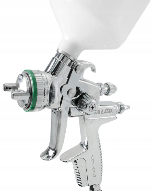 Краскопульт с верхним бачком HVLP 600мл, 1,8мм ITALCO H-3003-1.8 Харків - зображення 4