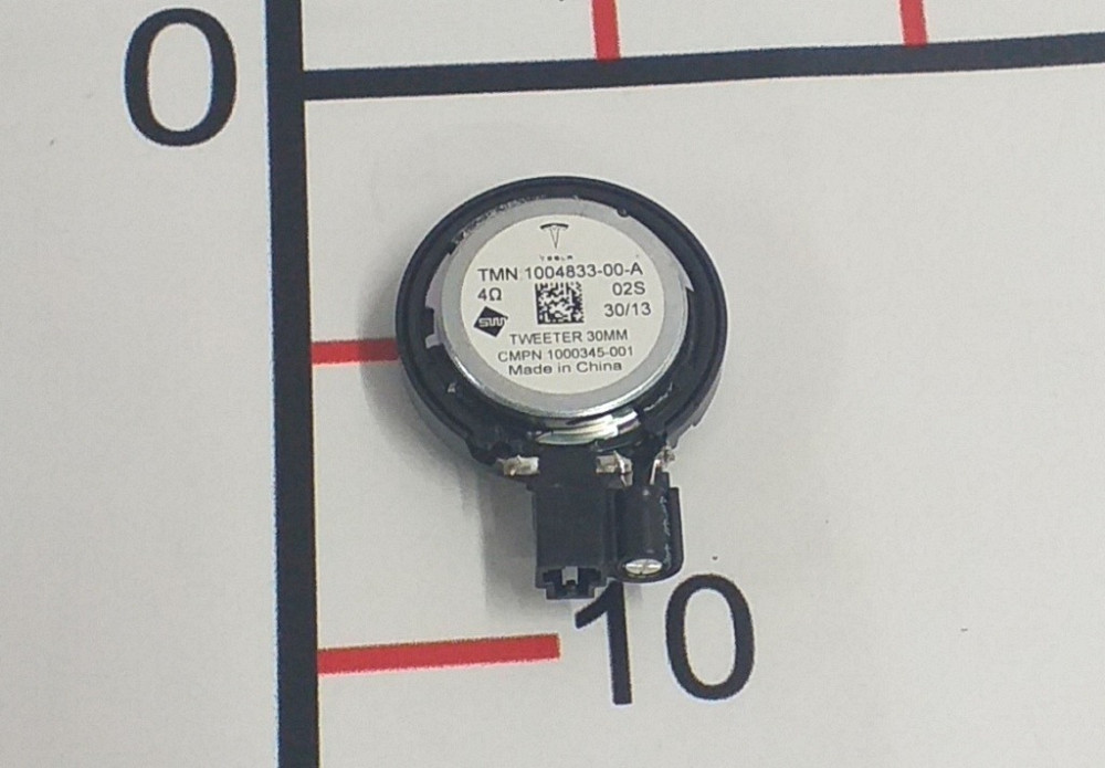 Динамик высокочастотный 30 мм Tesla model S, model S REST, model X 1004833-00-A Київ - зображення 1