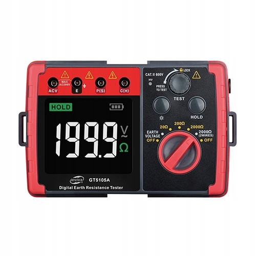 Тестер сопротивления заземления (0-2000 Ω) BENETECH GT5105A Харьков - изображение 1