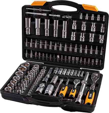 Набор инструментов MASTERTOOL PROFI ¼"&½" 111 шт 4-14 мм 10-32 мм CrV50BV30 телескопическая трещотка Харків