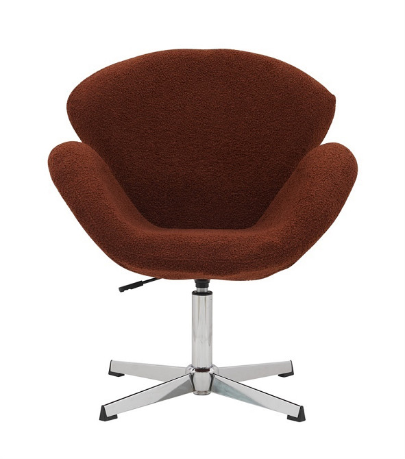 Крісло Сван коричнева тканина букле тедді Дніпро - зображення 2