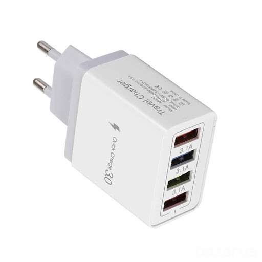 Сетевое зарядное устройство Travel Charger 4port 3.5A Київ - зображення 1