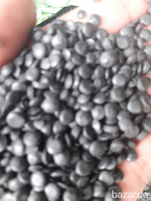 Полиэтилен высокого давления, в гранулах. вторичка, цвет черный. Харків - зображення 3