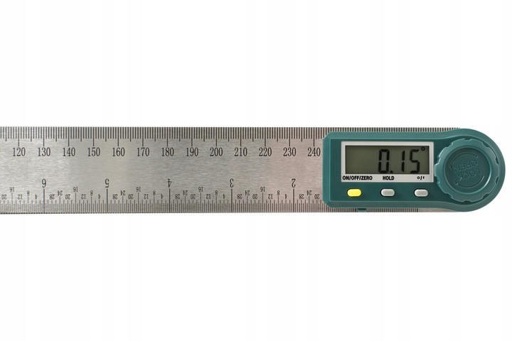 Угломер (прибор для измерения углов) электронный с линейкой 300 мм PROTESTER 5423-300 Харків - зображення 5