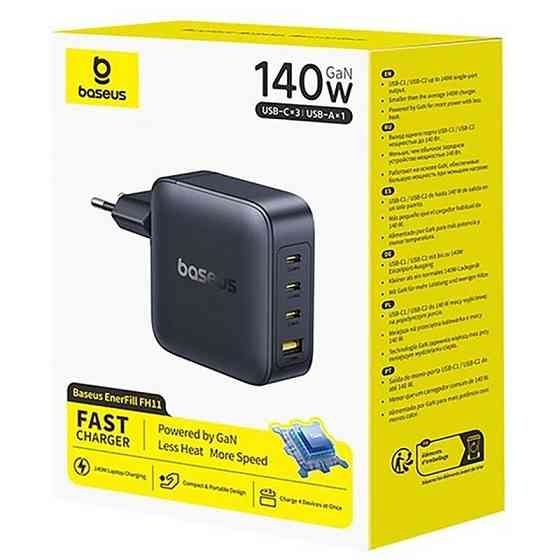 СЗУ Baseus EnerFill FH11 PD140W+QC3.0 (1USB-A/3C) (E0121J) Херсон