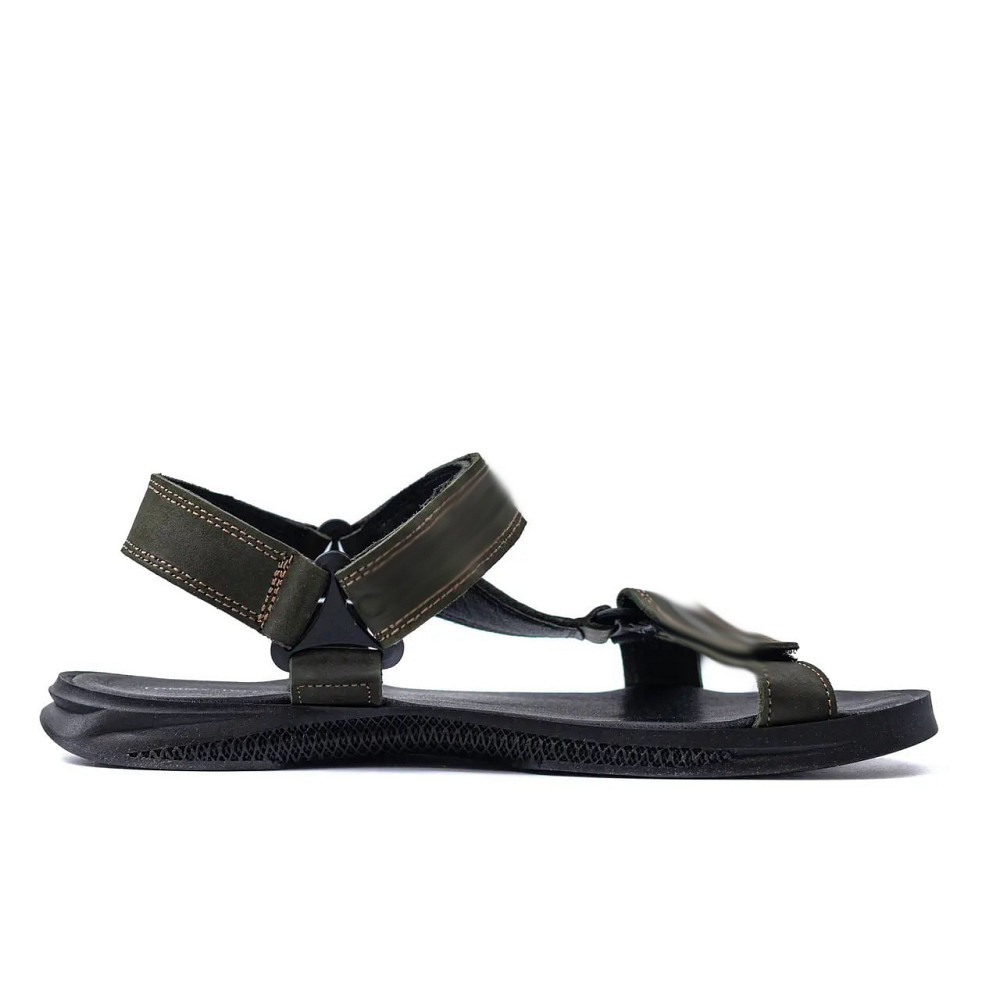 Мужские кожаные сандалии green Киев - изображение 3