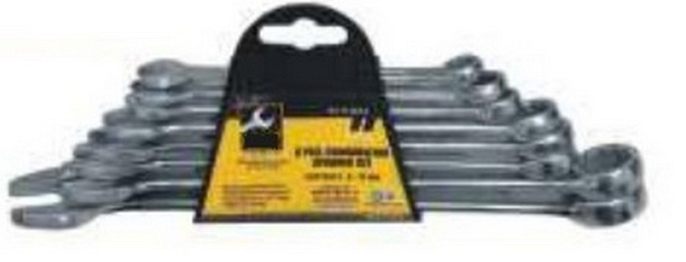 Ключи комбинированные MASTERTOOL MATT FINISH набор 6 шт (8/10/12/13/14/17 мм) CrV standard 71-9106 Харків - зображення 1