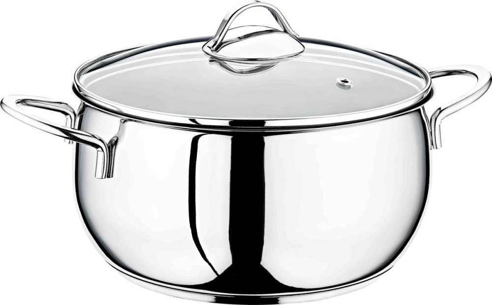 Каструля зі скляною кришкою OMS Classic 2060-18 18 см 2.3 л Киев - изображение 1