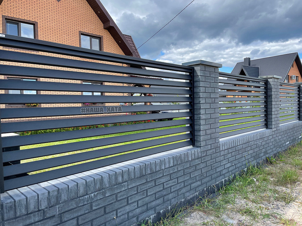 Яготин Київська.Купити популярний паркан Жалюзі,ціна.Паркан Жалюзі під ключ.Монтаж,установка Яготин - зображення 3