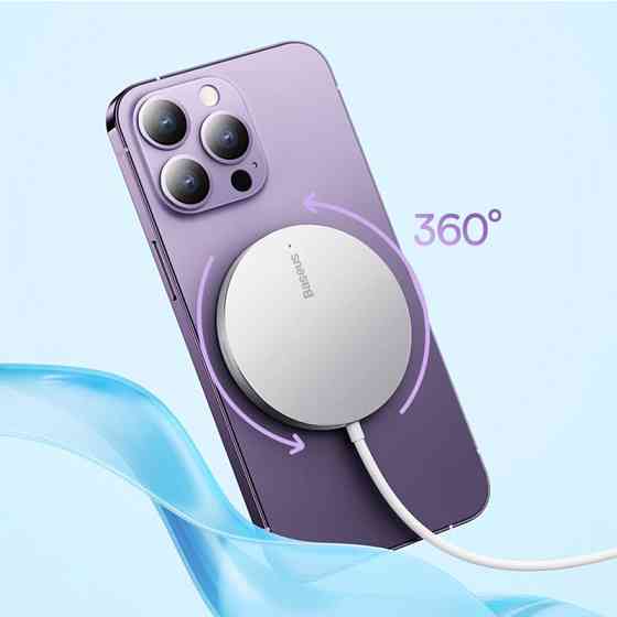 БЗУ Baseus Simple Mini3 Magnetic Wireless Charger 15W (CCJJ0400) Херсон