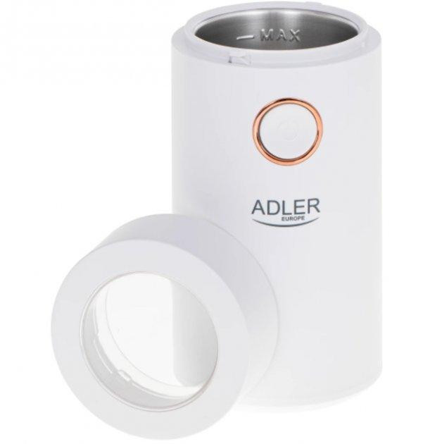 Кофемолка электрическая Adler AD-4446-wg 150 Вт белая Киев - изображение 6