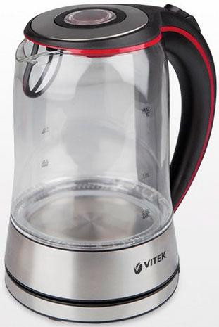 Электрочайник стеклянный Vitek VT-7009-TR Київ - зображення 1
