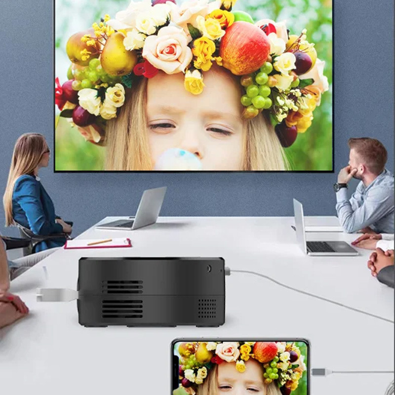 Детский портативный проектор Q2 Mini + трипод Херсон - зображення 6