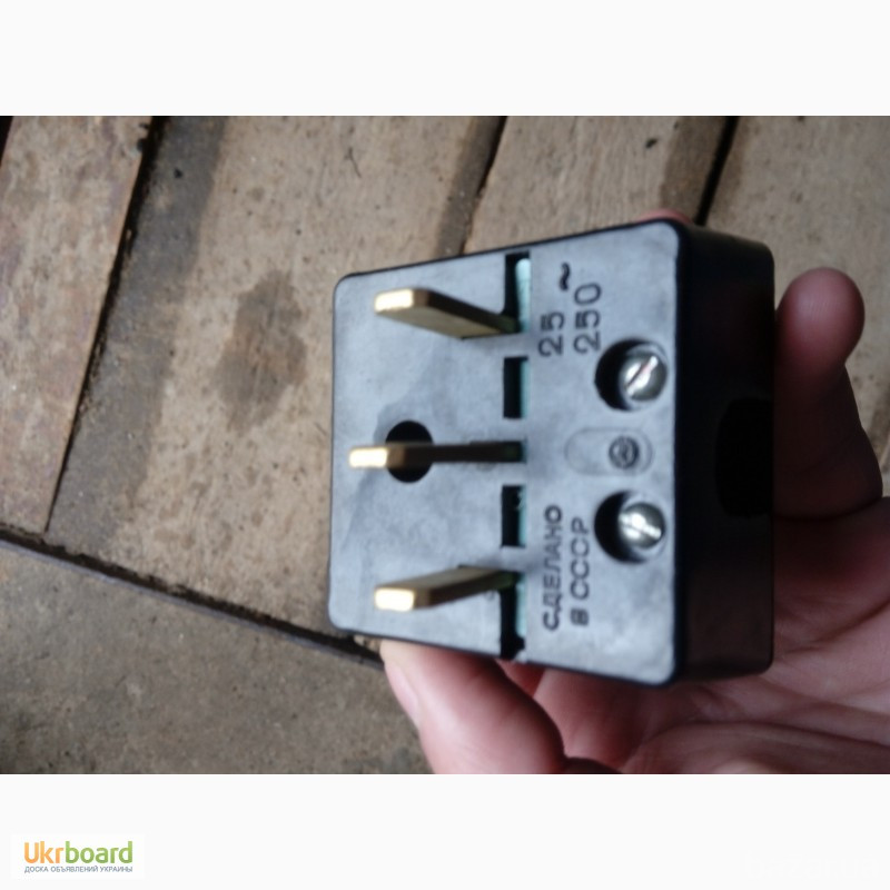 Вилки ВШ-П-20-25/220У4, промышленные, ТУ 16-526. 385-75, 25а. 220в. Харків - зображення 7