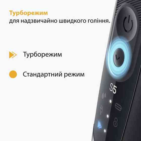 Электробритва Braun Series 5 52-B1000s черная с синим Київ