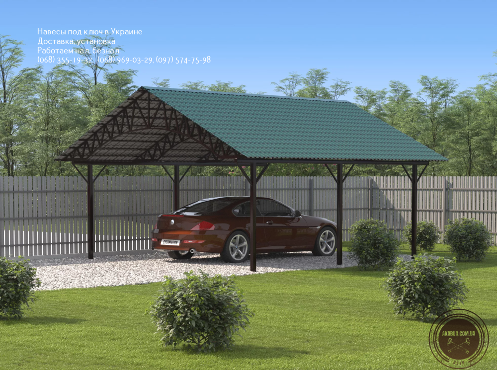 Будь-які види навісів з полікарбонату, профнастилу та металочерепиці. Кривой Рог - изображение 2
