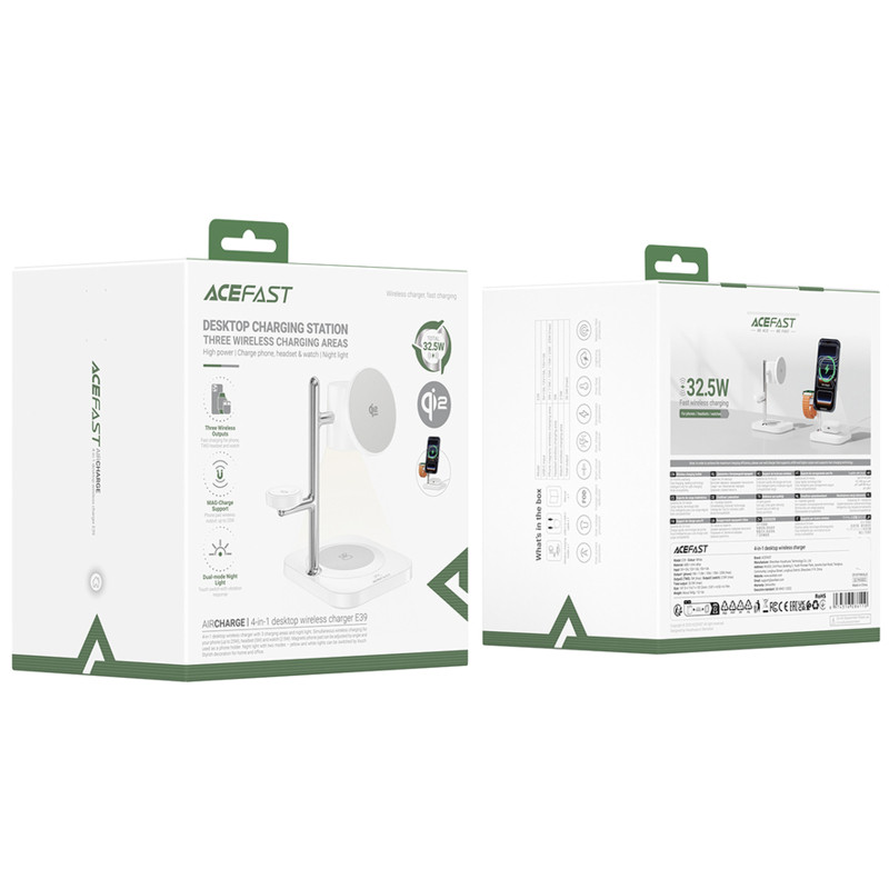 БЗУ Acefast E39 desktop 4in1 Qi2 32.5W Херсон - зображення 2