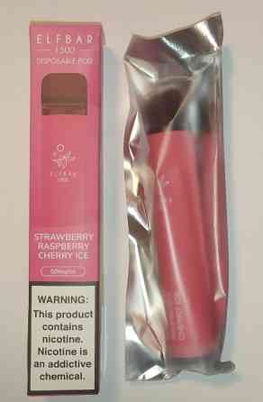 Pod-система ELFBAR 1500 Strawberry Raspberry Ice Запорожье