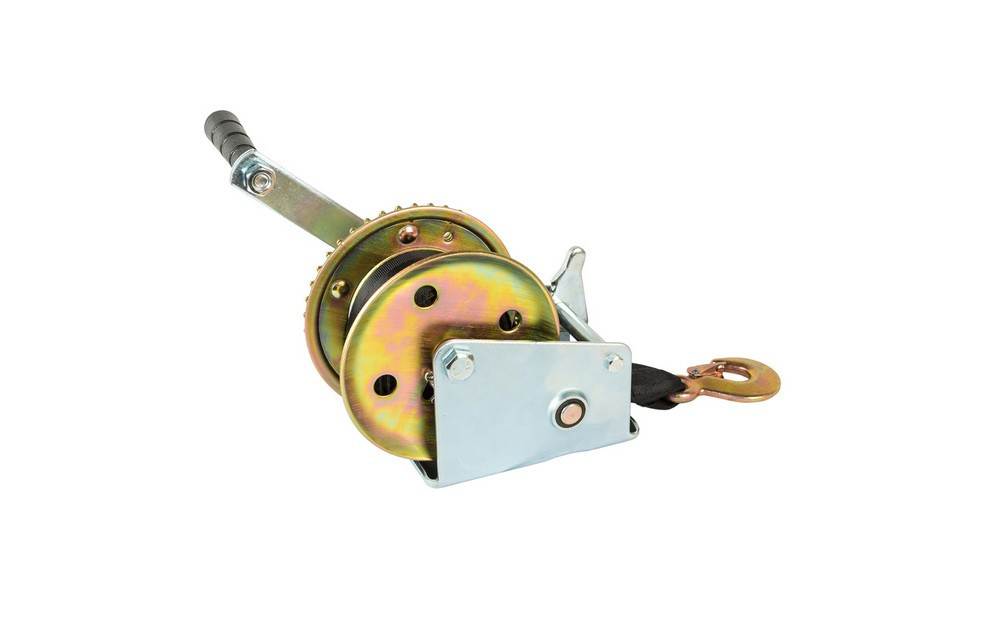 Лебедка барабанная MASTERTOOL 454 кг ремень 8 м 86-8245 Харків - зображення 2