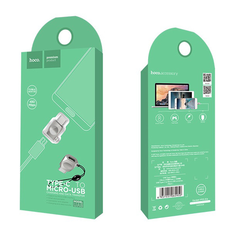 Переходник Hoco UA8 MicroUSB to Type-C Херсон - изображение 7