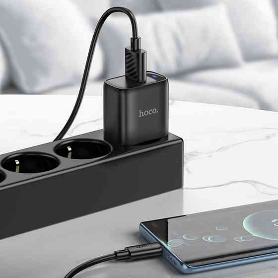 СЗУ Hoco C140A Smart QC3.0 18W (1USB-A) + кабель USB to Type-C Херсон
