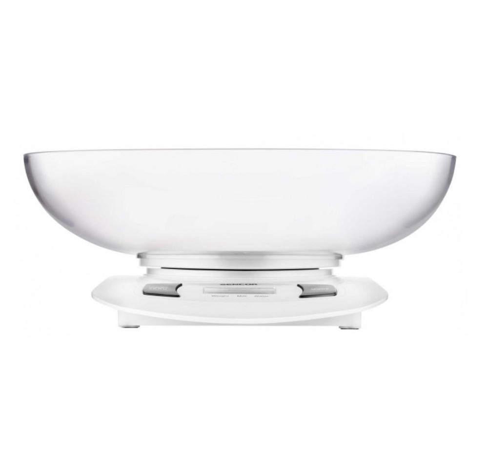 Весы кухонные с чашей Sencor SKS-4001-WH 5 кг белые Київ - зображення 2