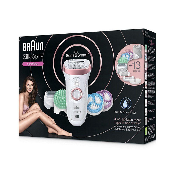 Эпилятор Braun Silk-epil 9 SkinSpa Senso Smart Wet&Dry SES-9990 Київ - зображення 2