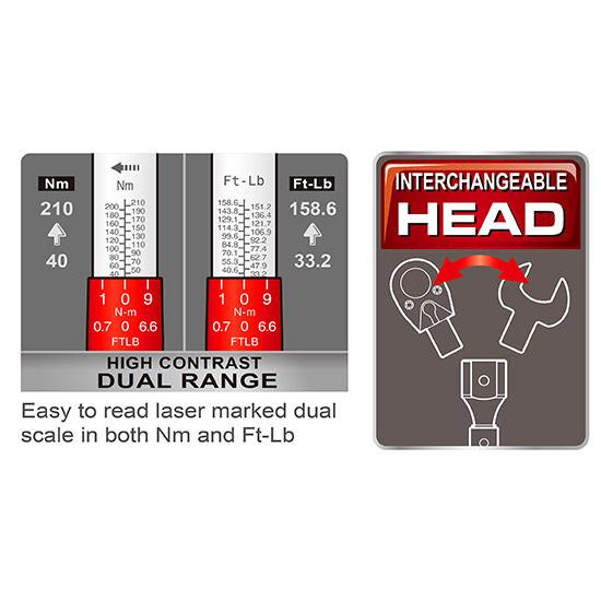 Набор динамометрический 1/2" 8ед. 20-110Nm  TOPTUL GAAI0802 Харьков - изображение 2