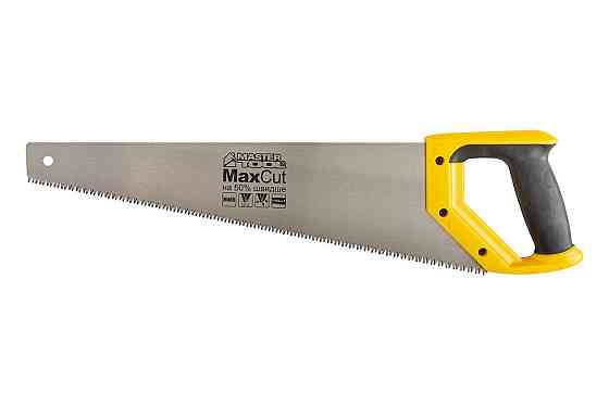 Ножовка столярная MASTERTOOL 7TPI MAX CUT 450 мм закаленный зуб 3-D заточка полированная 14-2045 Харьков