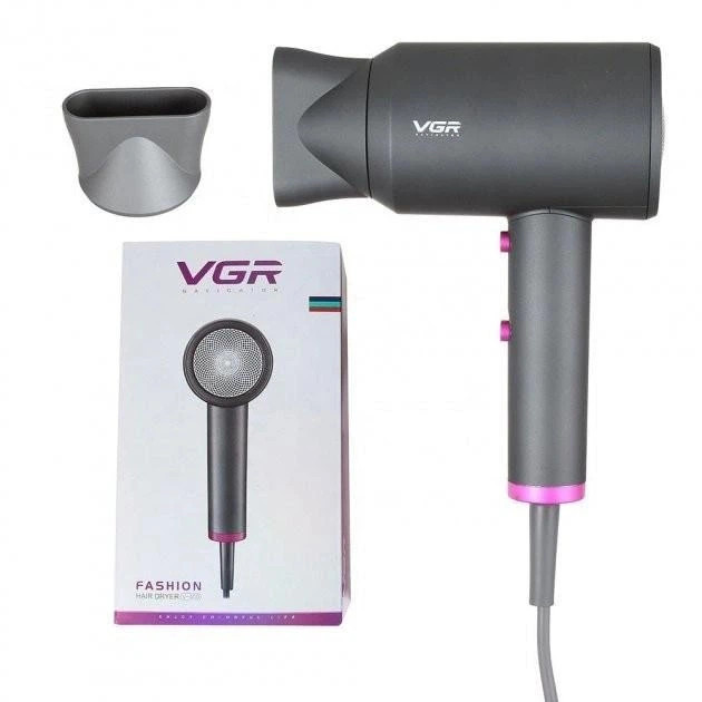 Фен VGR V-400 2000 Вт серый Київ - зображення 3