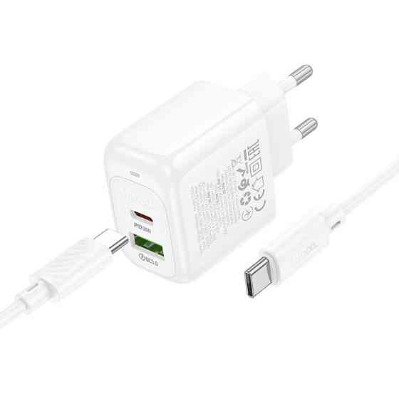 СЗУ Hoco CS55A Surplus PD30W+QC3.0 (1USB-A/1C) + кабель Type-C to Type-C Херсон
