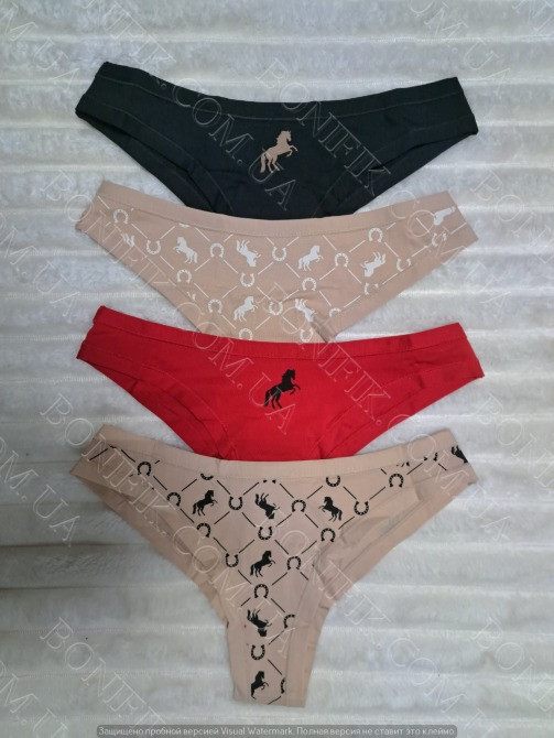 Женские трусы-бразилианы с рисунком ТМ "Obrana" (арт. 200-20/2) Кривий Ріг - зображення 6