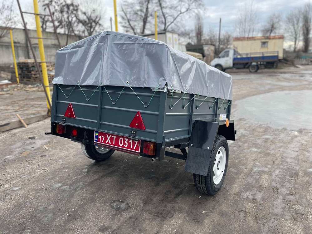Купити одновісний причіп від заводу 200х130х40- у подарунок тент! Малин - изображение 3