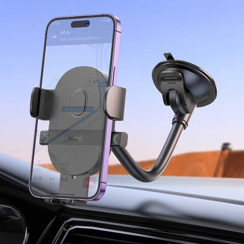Автодержатель Hoco H20 Mighty one-button (windshield) Херсон - изображение 7