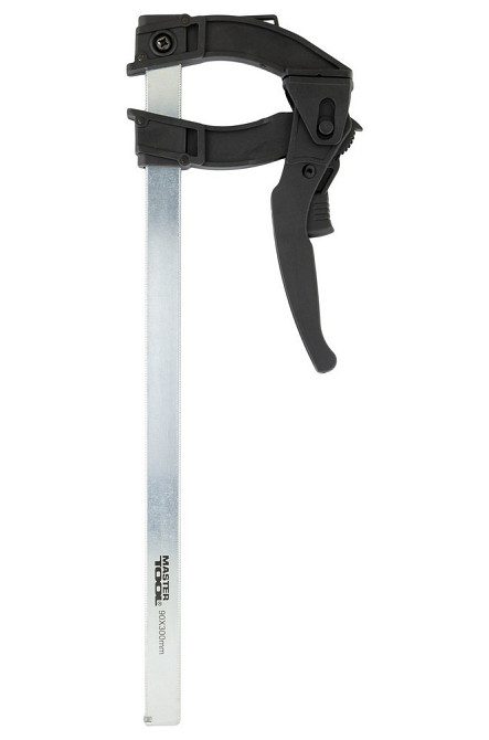 Струбцина столярная MASTERTOOL F-Type быстрозажимная 300х90 мм 600 Н 07-0015 Харьков - изображение 1