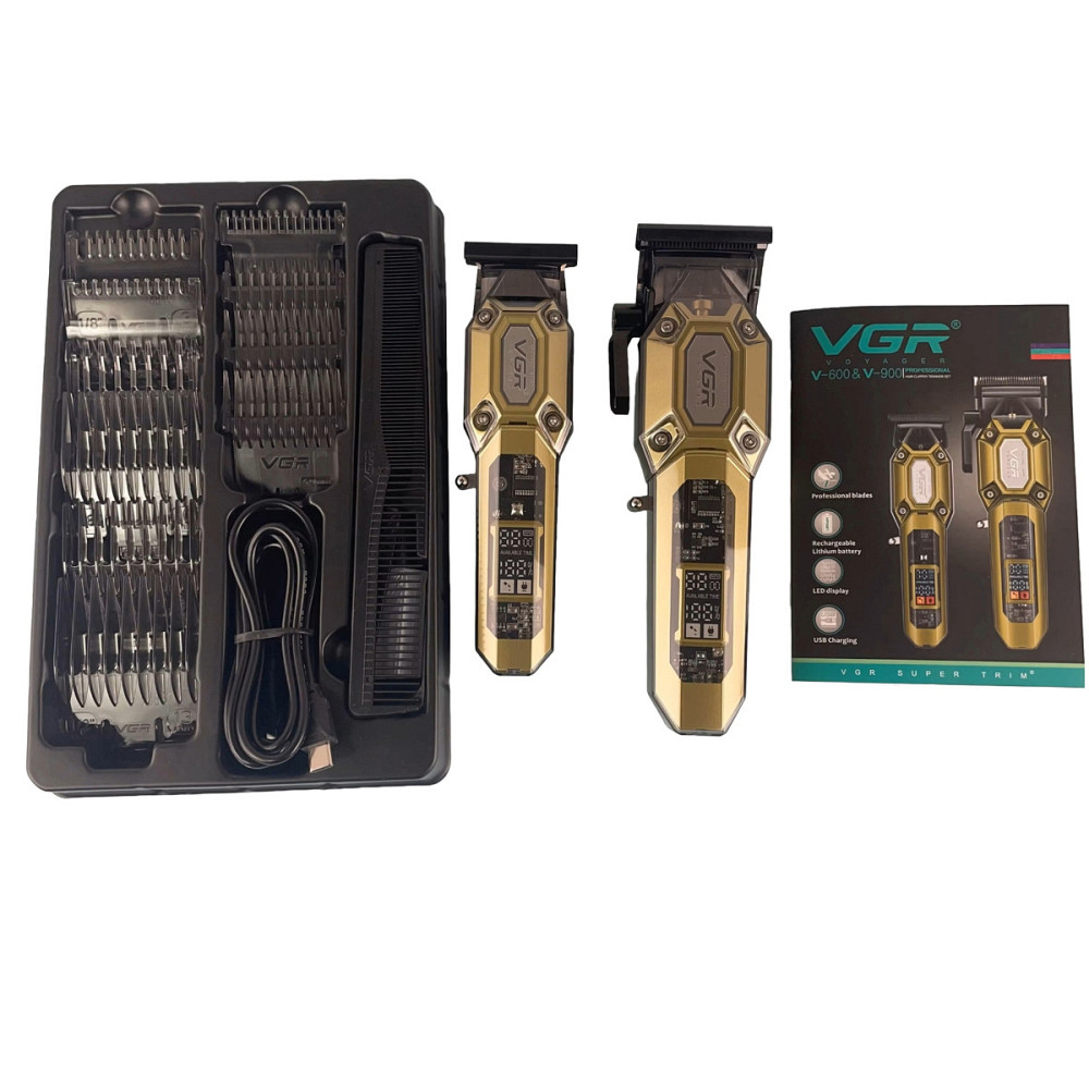 Комплект длят стрижки VGR V-600&900 GOLD золотистый Киев - изображение 6