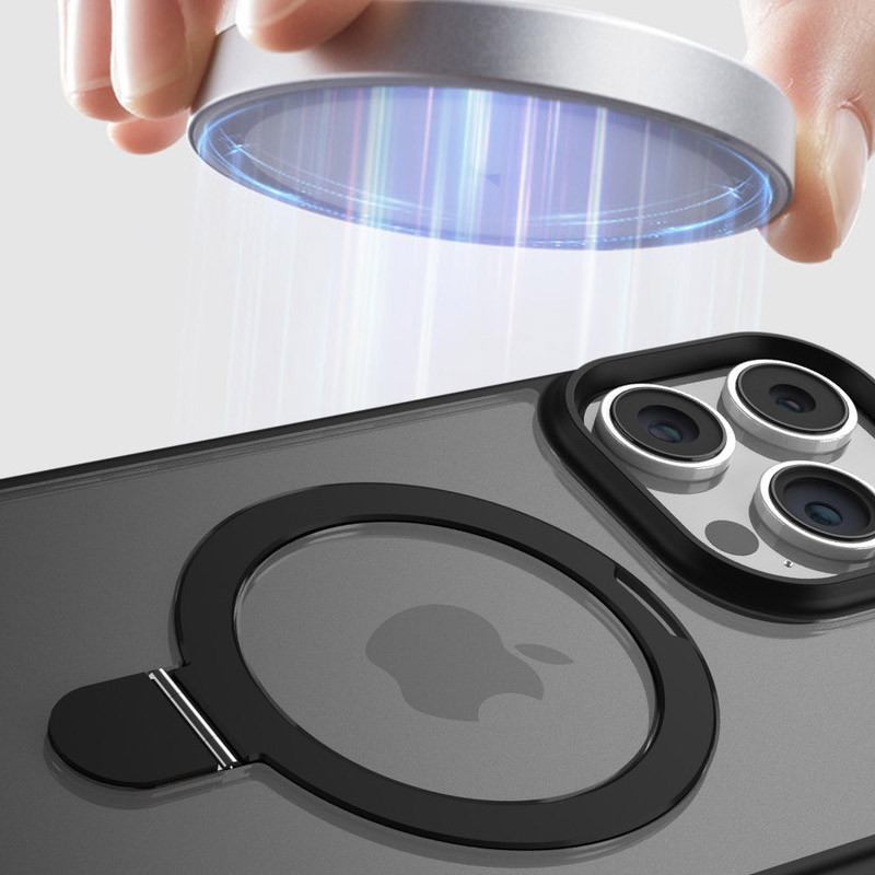 TPU+PC чехол Metal Buttons with MagSafe Colorful HQ Ring для Apple iPhone 14 Pro Max (6.7") Херсон - зображення 8