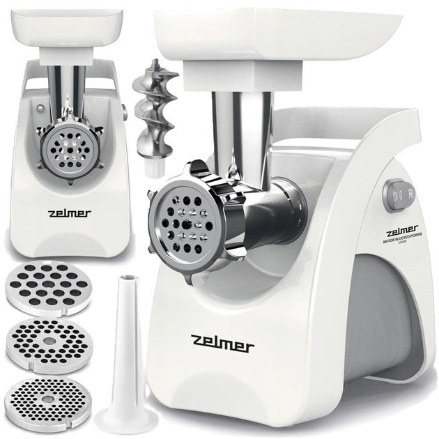 Мясорубка ZMM9801B 2200 Вт белая Київ - зображення 1