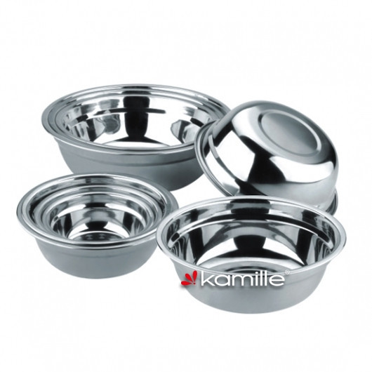Миска з нержавіючої сталі Kamille KM-4306 20 см Киев - изображение 1