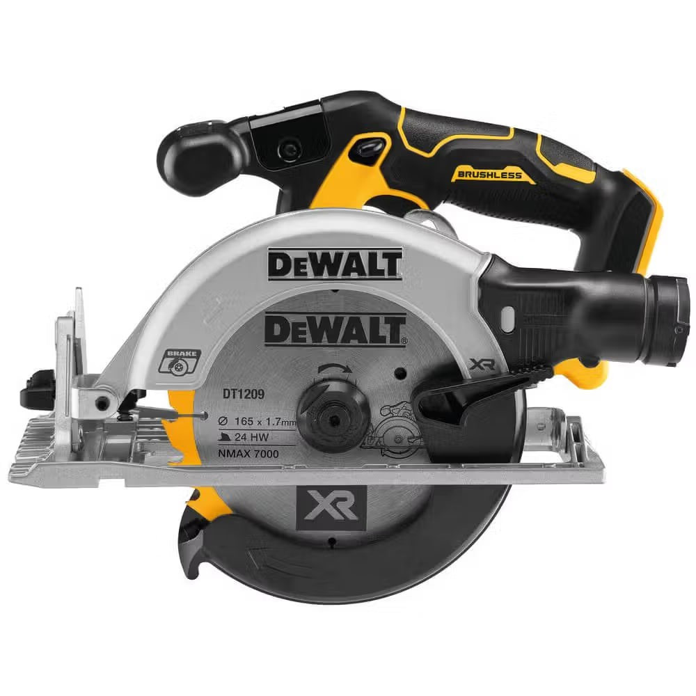 Пила дискова акумуляторна безщіткова DeWALT DCS565N Вишневе - зображення 1