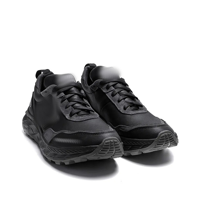 Мужские кожаные кроссовки Clasic model Black Київ - зображення 3