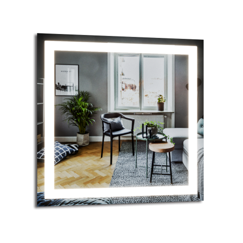 Дзеркало з LED підсвічуванням 800 х 800 мм. Киев - изображение 1